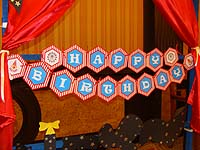 Circus Birthday theme Happy Birthday Banners